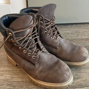 Timberland 12M Brown Genuine Leather Man Boot